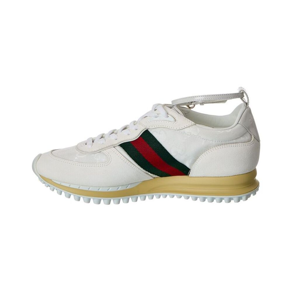 Gucci Re-Motion Gg Nylon & Suede Sneaker, White - Picture 3 of 6
